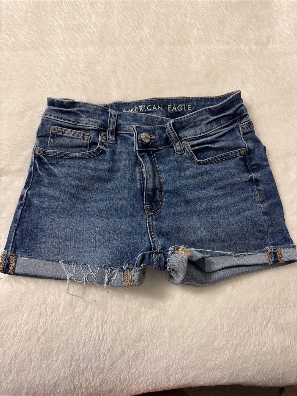 American Eagle Outfitters HoRise Shortie Shorts Sz 0